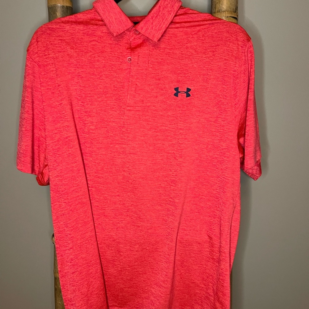 Under Armour Men's Bright Red Polo Shirt